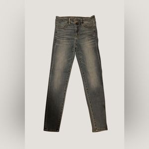 High Waisted Blue Denim Jeggings